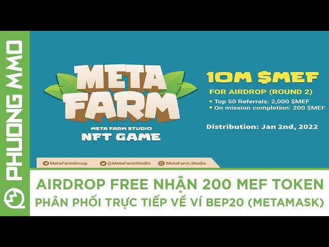 Airdrop nhận miễn phí 200 MEF token về ví BEP20 | Kiếm Tiền Free