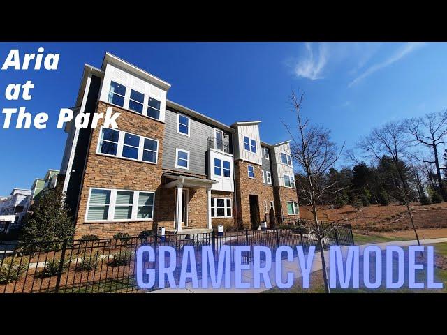 Wow! Aria at the Park. Mattamy homes. New townhomes in Charlotte NC. Gramercy model.