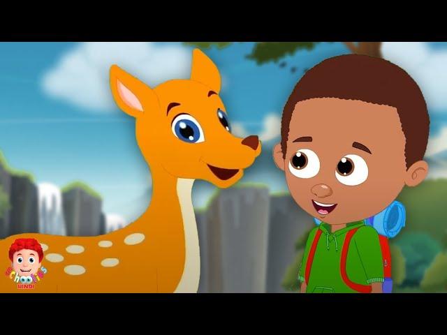 Ghan Ghan Ghor Jungle, घन घन घोर जंगल, Hindi Rhyme & Cartoon Video for Babies