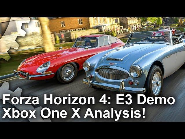 [4K] Forza Horizon 4 E3 Demo: Hands-On Xbox One X Analysis!