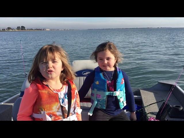 Leopard Shark Fishing w/ Kiddie Pole San Francisco Bay Winter December 2017