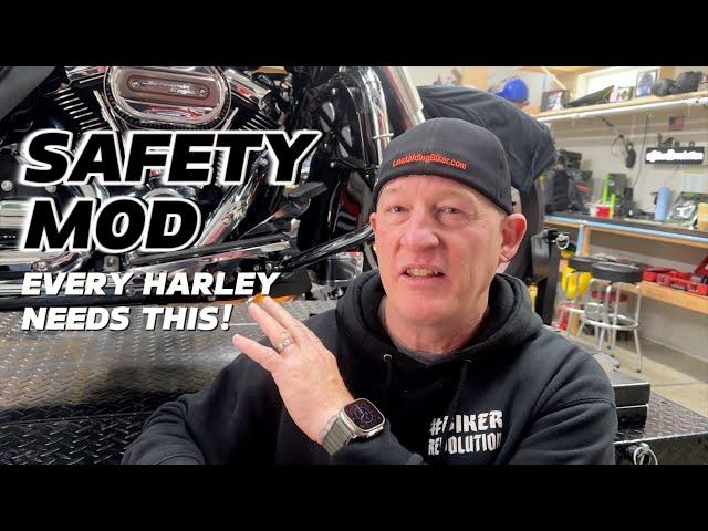 The FIRST SAFETY MOD I do to ALL Harley's!