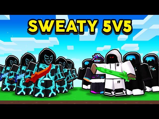 We Became The SWEATIEST 5v5 Squad in Bedwars.. (Roblox Bedwars)