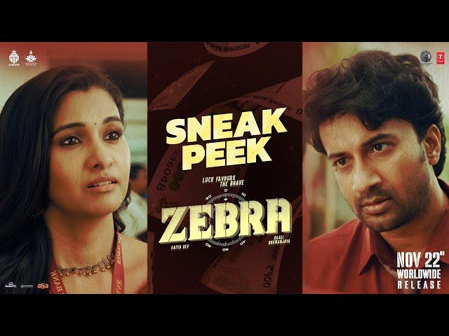 ZEBRA - Sneak Peek | Satya Dev | Daali Dhananjaya | Satya Raj | Ravi Basrur | Manastars