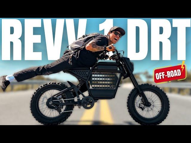 Ride1Up Revv 1 DRT: Off Road Electric Moped BEAST! SPEED Test, Review & RACING!