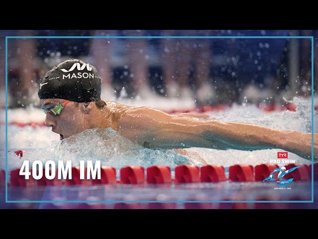 Marchand, Foster and Kalisz Top 3 in Men's 400 Individual Medley | 2023 TYR Pro Swim Series Westmont