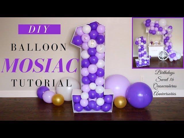 DIY Balloon Mosaic Tutorial | Dollar Tree DIY Party Decor