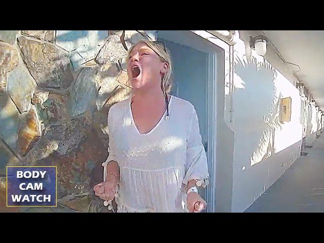 Woman Throws Tantrum after Being Kicked Out of Resort