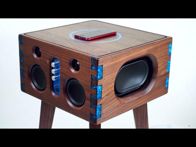 Epoxy Inlay Dovetails Bluetooth Speaker Build