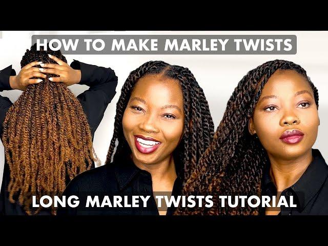 MARLEY TWISTS TUTORIAL | HOW TO PART HAIR FOR BOX TWISTS | KHADIJAHWITHAH