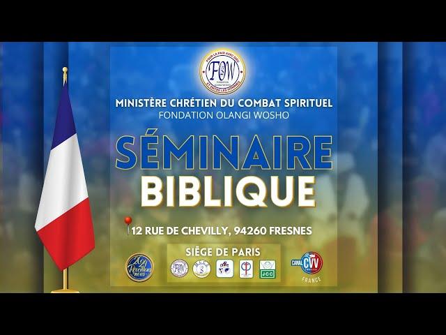 SEMINAIRE BIBLIQUE MAMAN GENERALE KETSIA OLANGI - JOUR 3 / 29-05-24