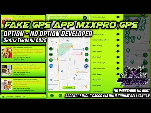 Fake Gps App MIXPro Gps Opsi &No Opsi Pengembang Terbaru 2025 | Free Fake Gps No Root No Password