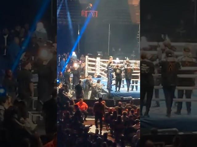 Angel "Tashiro" Fierro ring walk entrance in San Diego vs J.C. Burgos Pechanga Arena