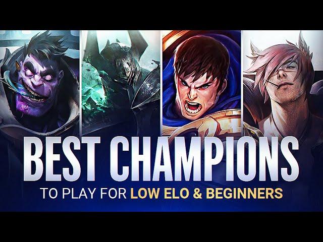 The BEST CHAMPIONS To PLAY FOR LOW ELO & BEGINNERS