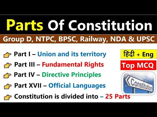 Parts Of The Indian Constitution | Polity Gk | Parts And Articles Of Indian Constitution |