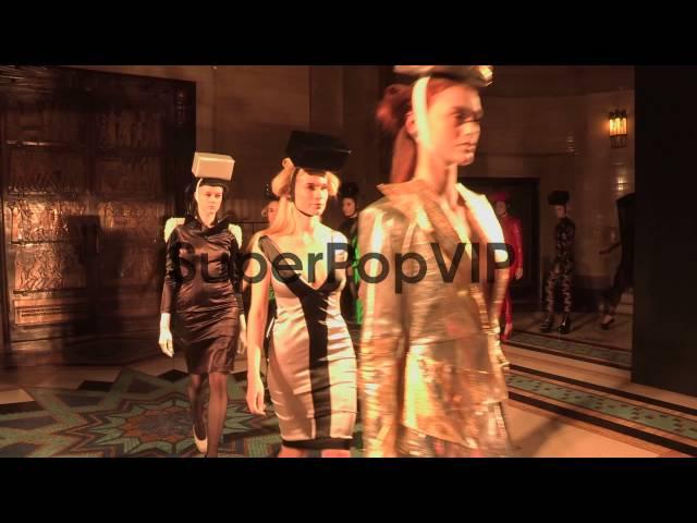 Pam Hogg A/W 2013 - Backstage at Freemasons Hall on Febru...