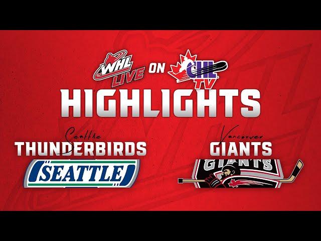 Seattle Thunderbirds at Vancouver Giants 12/01 | WHL Highlights 2024-25