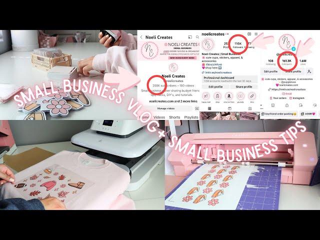 Small Business Work With Me Vlog | How to Start and Grow a Small Business, Tips for Small Businesses