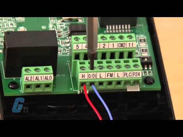 Hitachi America NES1 Series of AC Drives: How to Wire a Speed Pot and Install Optional Keypad