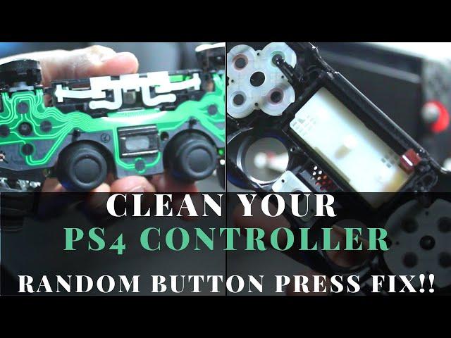 How To CLEAN Your PS4 Controller INSIDE and OUT - Fixes Random Button Press Issue!