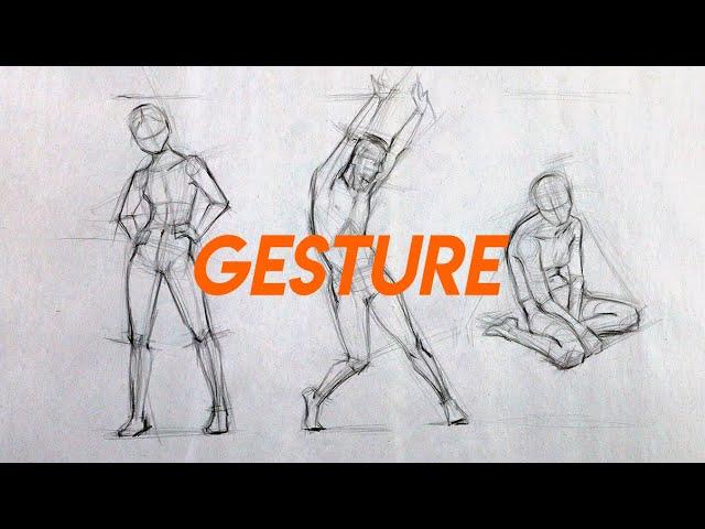 Let's practice GESTURE DRAWINGS ️