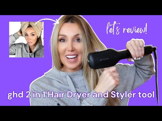 Trying out the new ghd 2 in 1 Dryer and Styler #ghd #hairtutorial