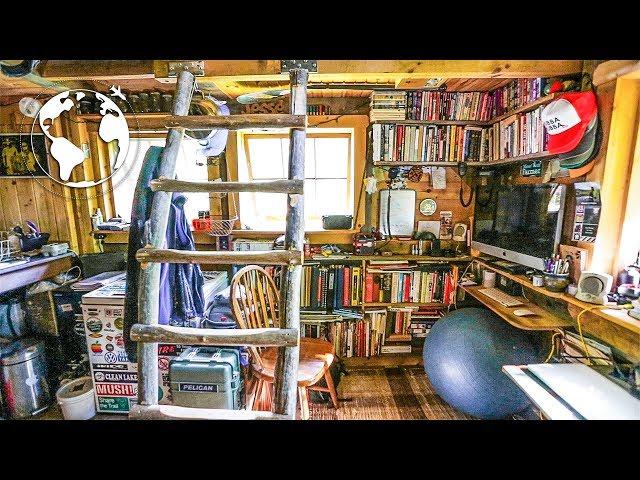 TEENAGER Builds OFF-GRID TINY HOUSE (80% Recycled Material)