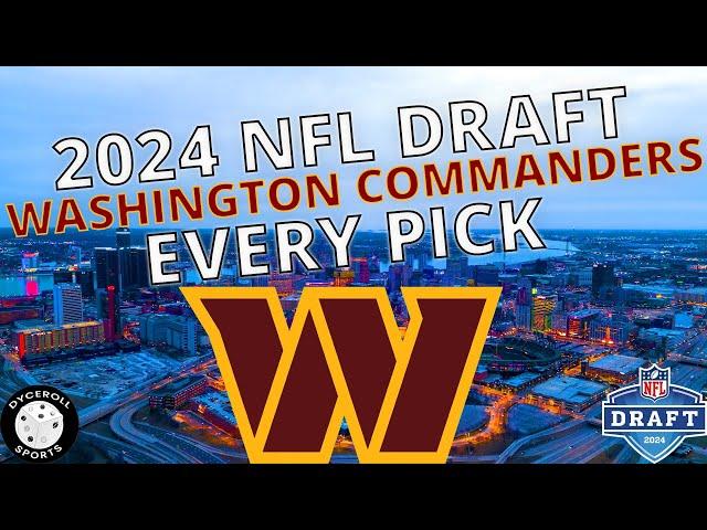 Washington Commanders - Draft Picks 2024 (Jayden Daniels, Luke McCaffrey & More!!!)