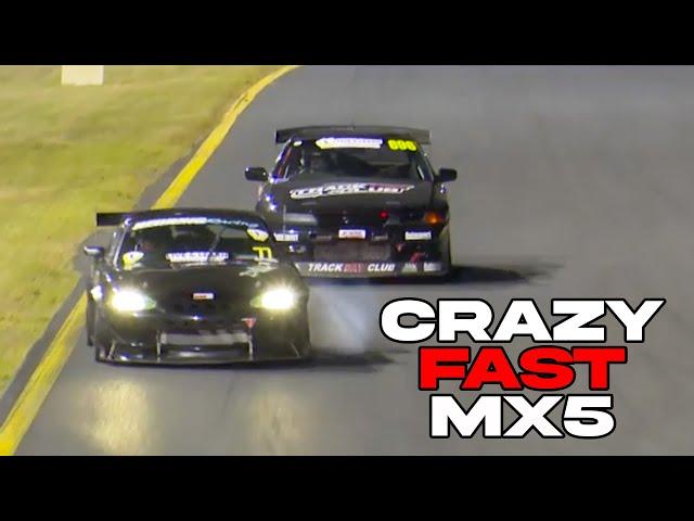 Insanely fast Mazda Mx5 Miata crushes R32 Nissan GTR