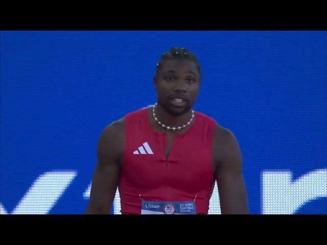 Mens 100m Final USA Track and Field Olympic Team Trials 2024