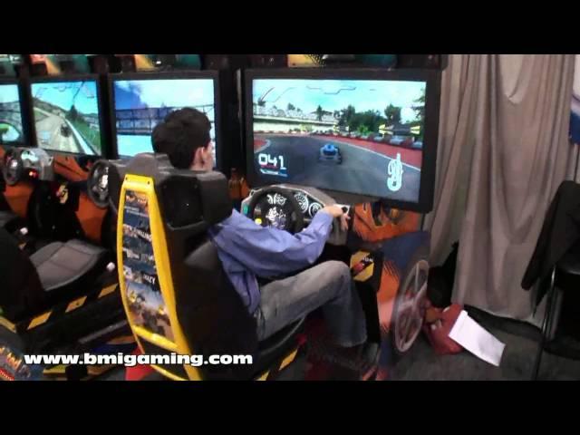 Twisted Nitro Stunt Racing Video Arcade Game - Motion Model - BMIGaming.com - Global VR