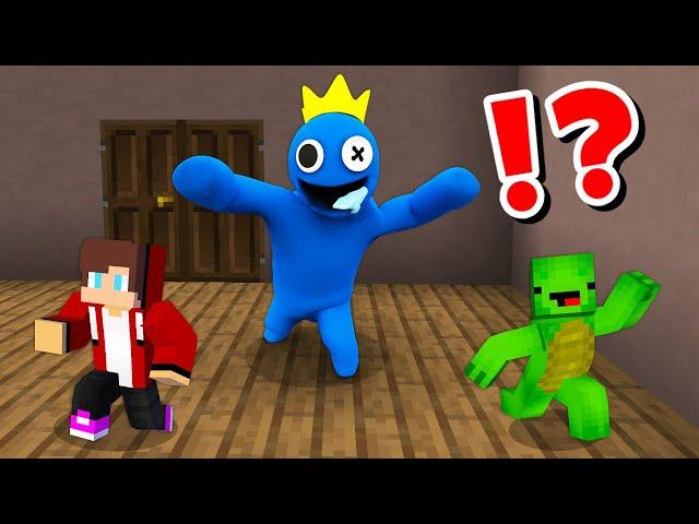 JJ and Mikey in RAINBOW FRIENDS ROBLOX CHALLENGE in Minecraft / Maizen Minecraft