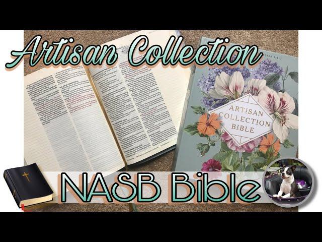 NASB Artisan Bible Review Sage Floral Leathersoft 1995 Text