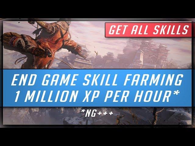 Sekiro Shadows Die Twice - Infinite XP Farming - 350K/750k/1 Million XP per Hour (Get All Skills)