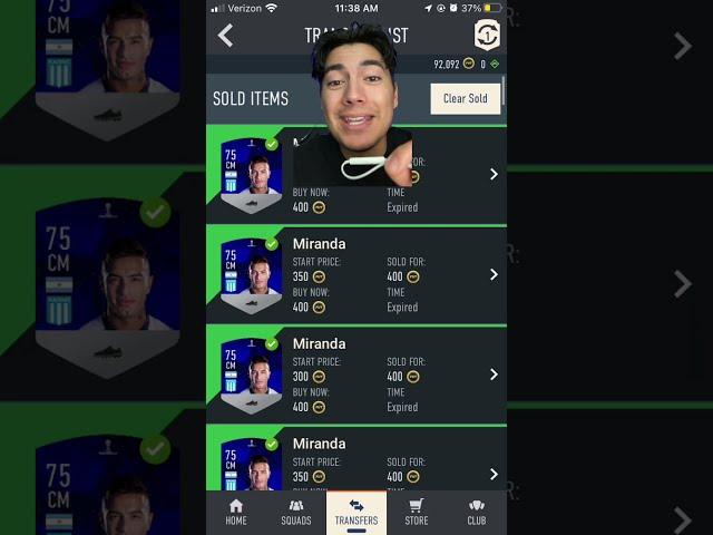 FIFA 23 WEB APP TRADING TIP #shorts #fifa