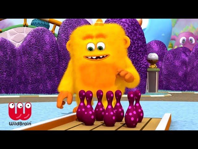 Monster Math Squad | Count the Bowling Pins | Learning Numbers Series | WildBrain