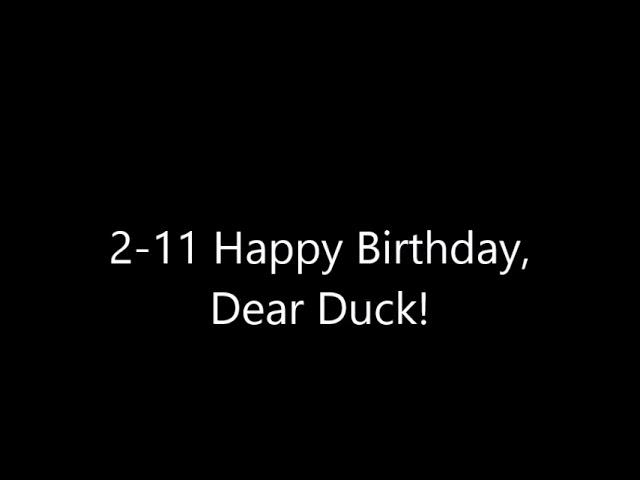 2 11 Happy Birthday, Dear Duck!