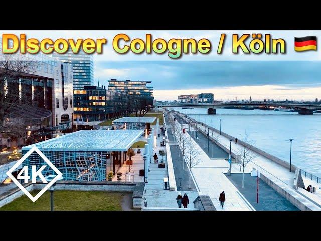 [4K] Beautiful Cologne City in Germany - West Germany Walk - Behind the Cathedral