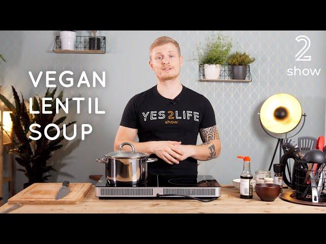 Easy Vegan Lentil Soup Recipe | Vegan Fitness Recipe