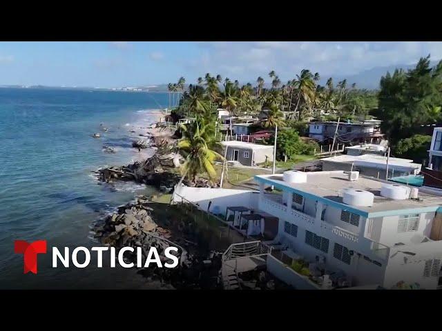 Planeta Tierra: El mar erosiona la costa de Puerto Rico. Así intentan detenerlo | Noticias Telemundo