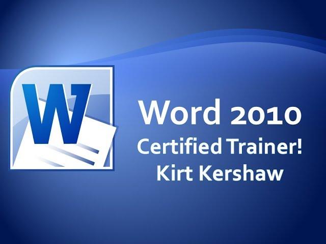 Microsoft Word 2010 Tutorial for Beginners – How to Use Word Part 9