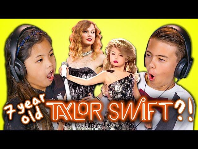 KIDS REACT TO 7 YEAR OLD TAYLOR SWIFT?!