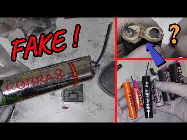 Fake Cobra 8 & DumBum 5g ?! (Dismantling of firecrackers)