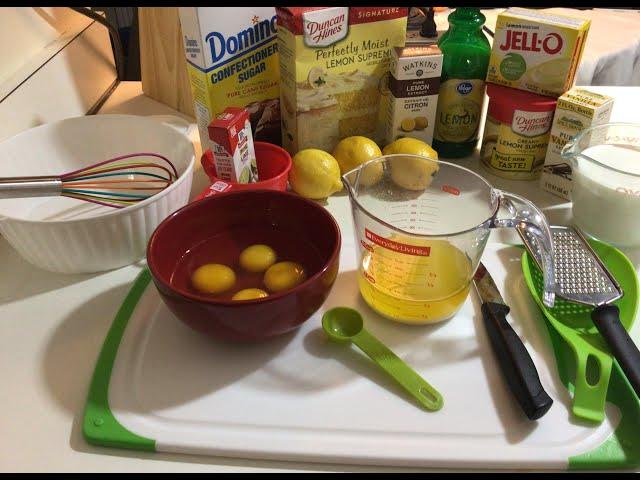 Duncan Hines Lemon  Supreme Cake Mix Demonstration {How To Taste Homemade}