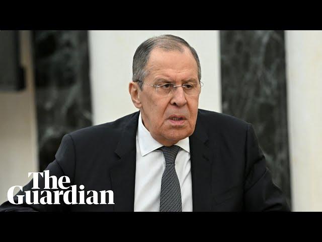 Russia’s foreign minister advises Putin to continue talking to west