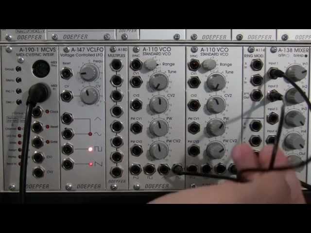 Ring Modulation of Basic Waveforms with Doepfer A114 Ring Mod