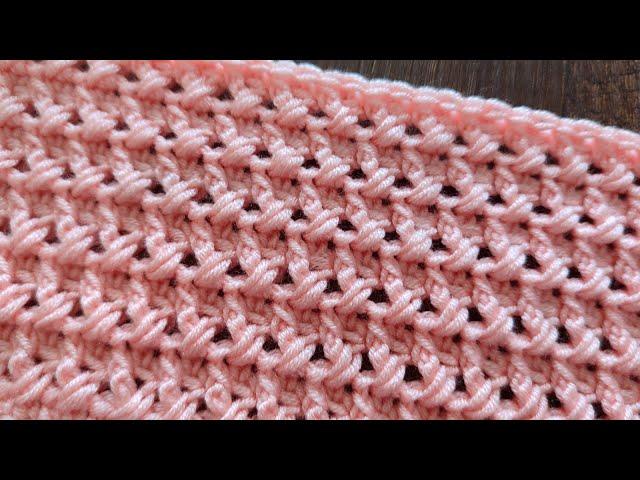 SUPER EASY Crochet Pattern for beginners! Crochet stitch for baby blanket & bag