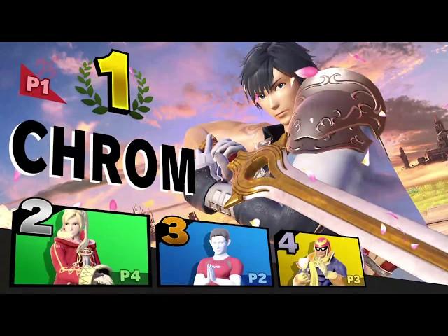 Smash Ultimate – Chrom 4 Player Match – Super Smash Bros. Ultimate