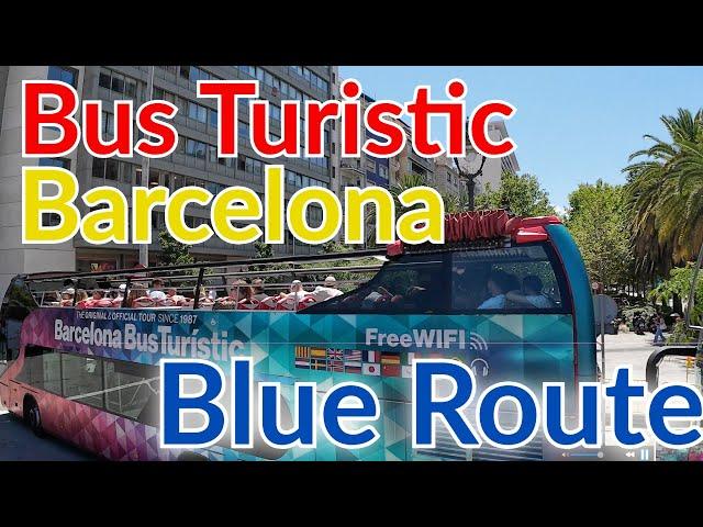 Barcelona Hop on Hop Off Bus Turistic - Ride from Sagrada Familia to Casa Batlló on the Blue Line