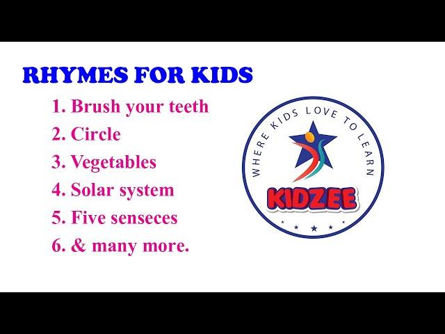 Kidzee Rhymes | Jr. KG rhymes | Rhymes for Kids | #MkKidsWorld2022 | Brush,Circle,Vegetables,Rhymes|